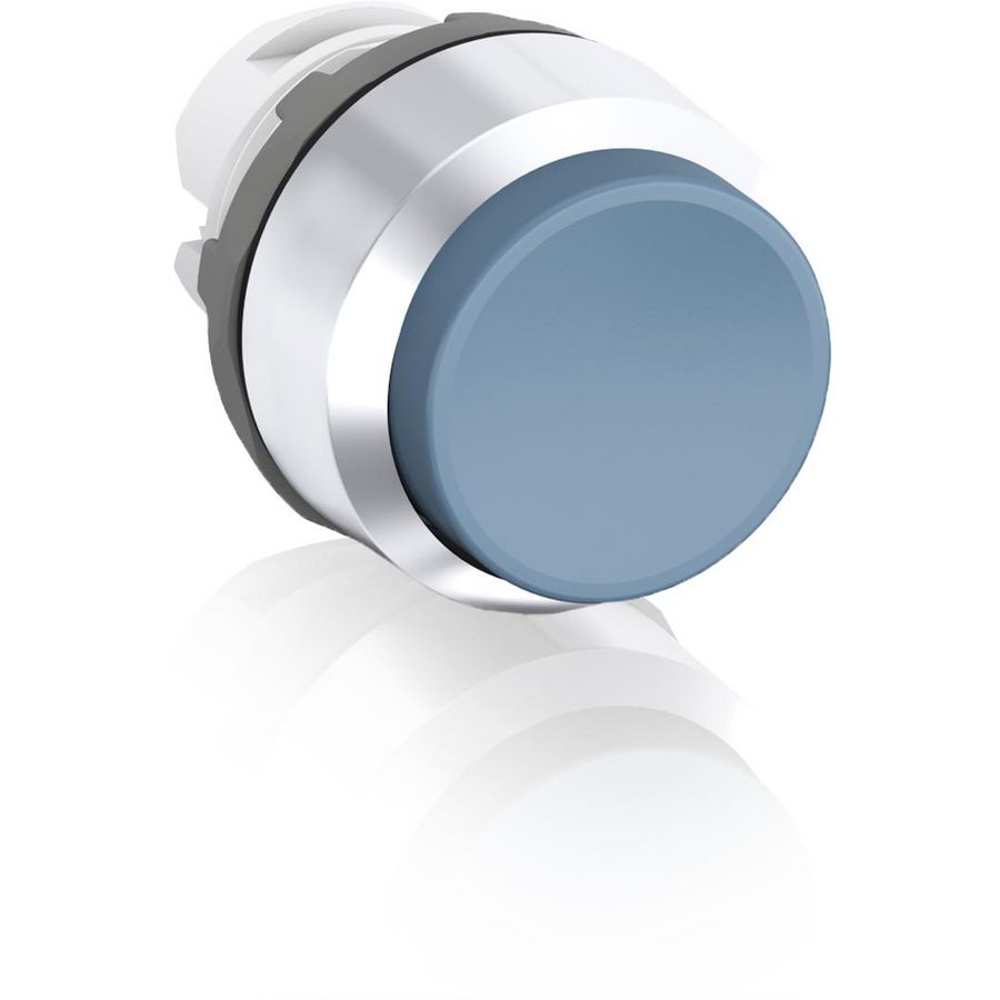 Drukknop niet terugverend blauw
