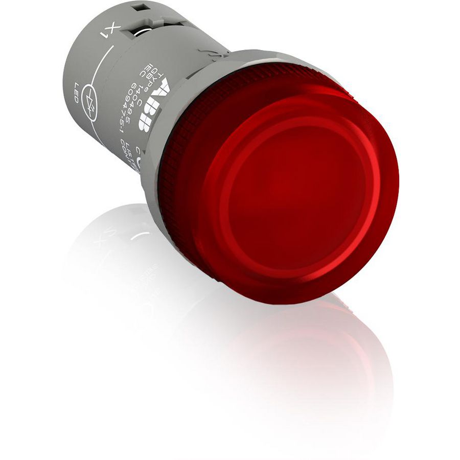 Compact signaallamp rood Incl led 12V DC