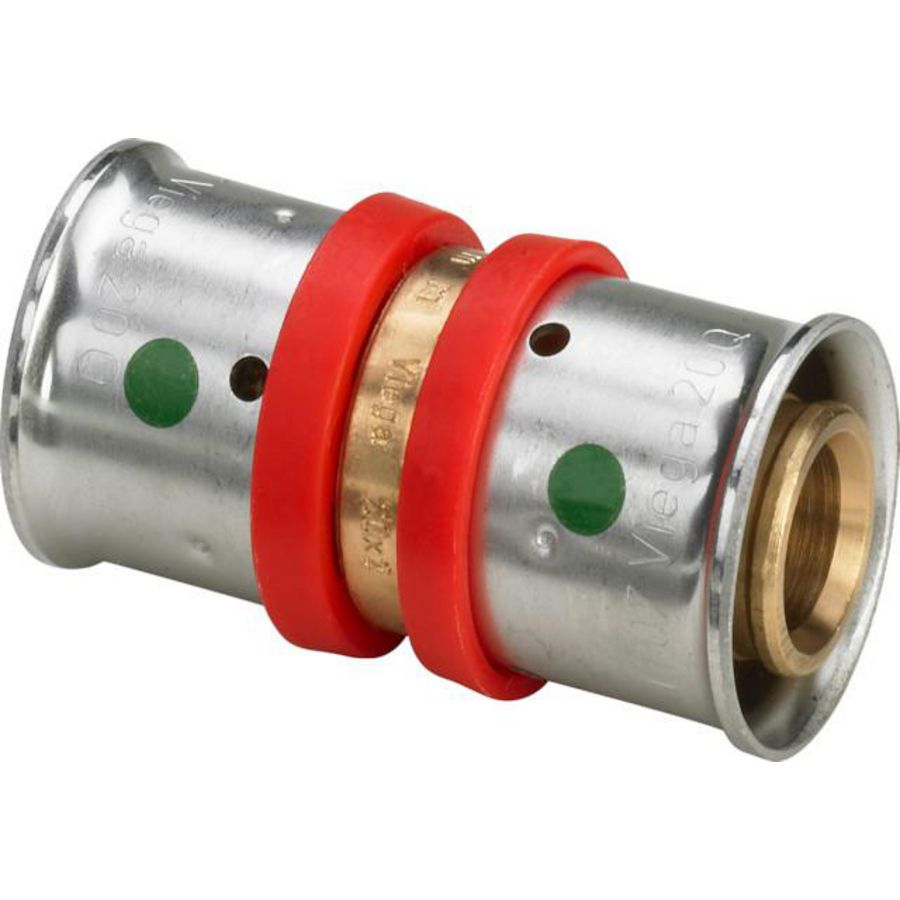 Koppeling Met Sc 12x1,3 brons/blank VVE=5
