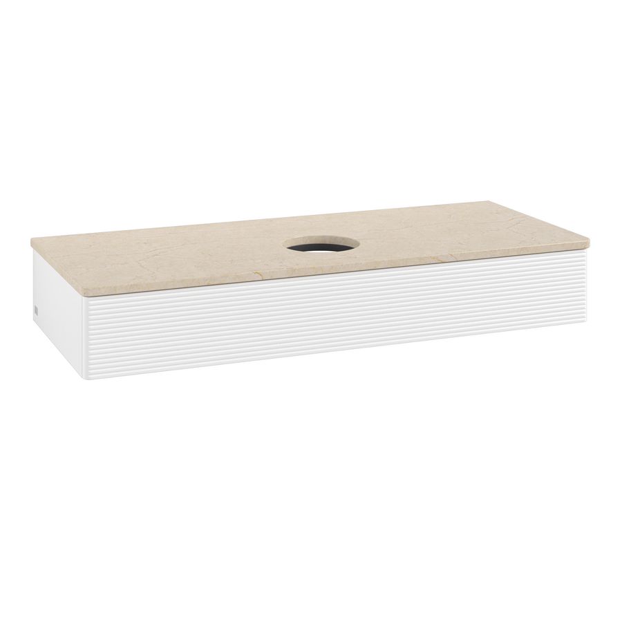 Wastafelonderkast Antao 1200x190x500mm White Matt Lacquer K10113MT
