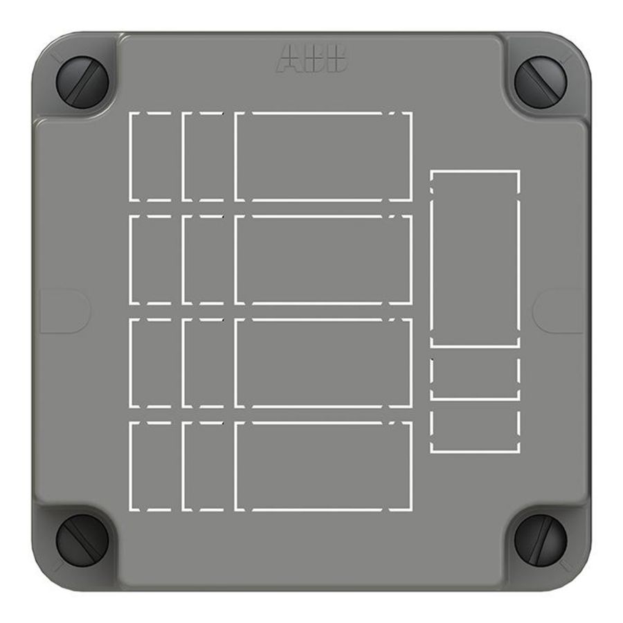 Deksel t.b.v. 3640 met uitbreekpoorten VVE=60