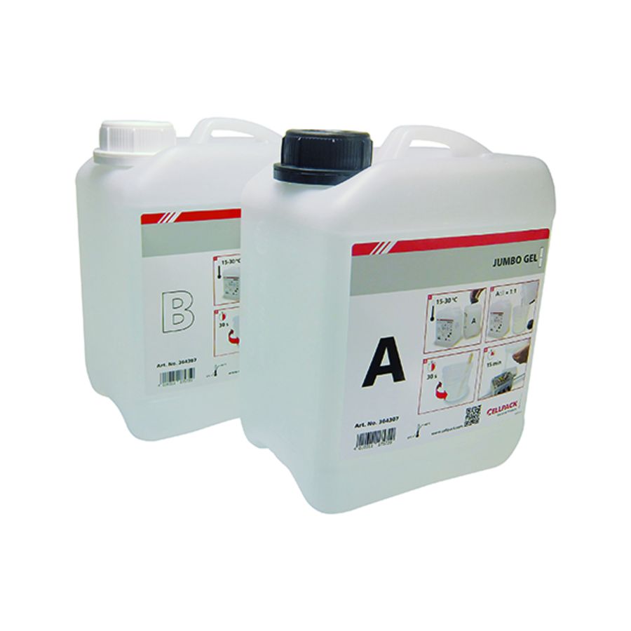 Jumbo gel 5000ml 2-componenten gel  jerrycans siliconen