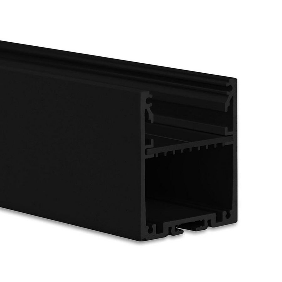 LED profiel PN17 L=2mtr. strips max. 30mm zwart RAL9005