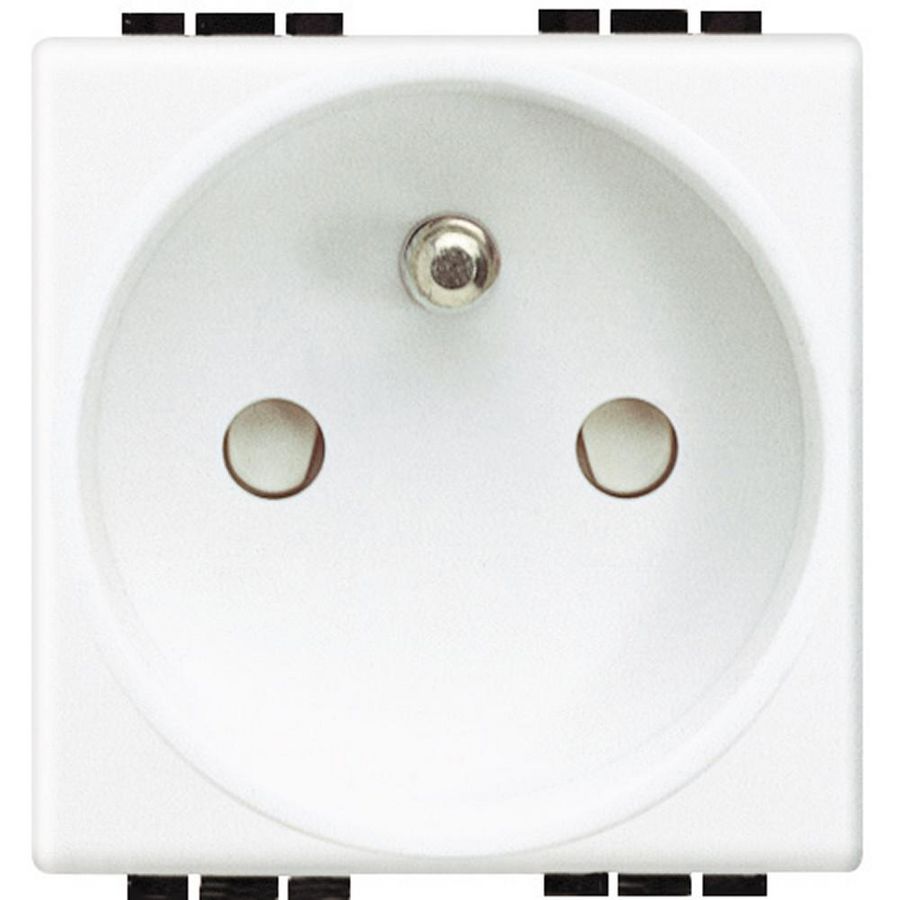 Wandcontactdoos 2P + a cebec 2 modulen Living VVE=10