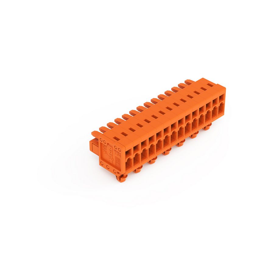 1-draads FE steker 1,5mm² oranje 734-214/008-000 VVE=50
