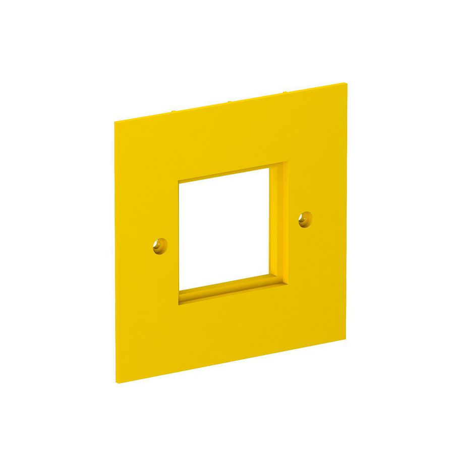 Afdekplaat 1-voudig Module 45 95x95mm polyamidpsgelb 1021