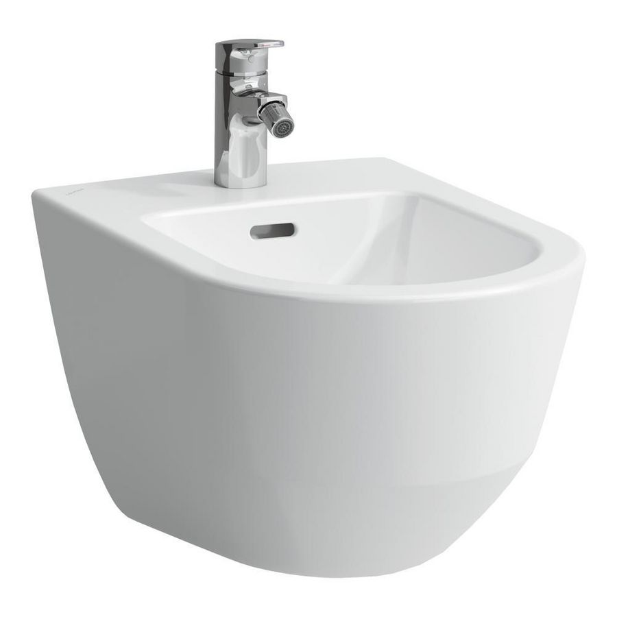 Wandbid. 1 kr.gat met gesloten zijden lcc-wit H8309524003021