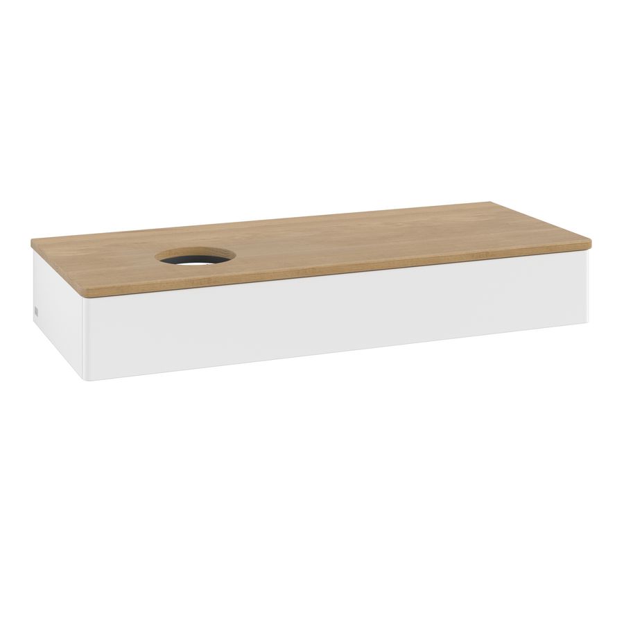 Wastafelonderkast Antao 1200x190x500mm White Matt Lacquer K11011MT