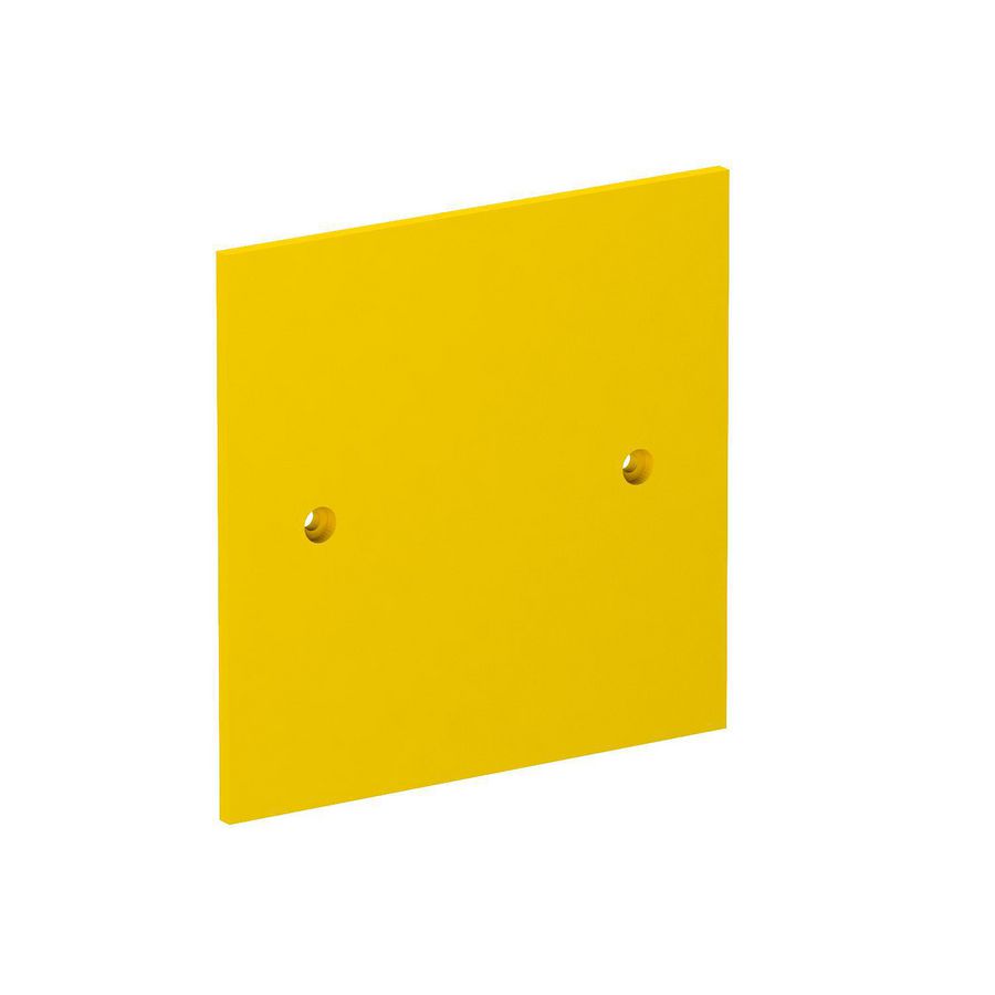 Afdekplaat blind 95x95mm polyamidpsgelb 1021