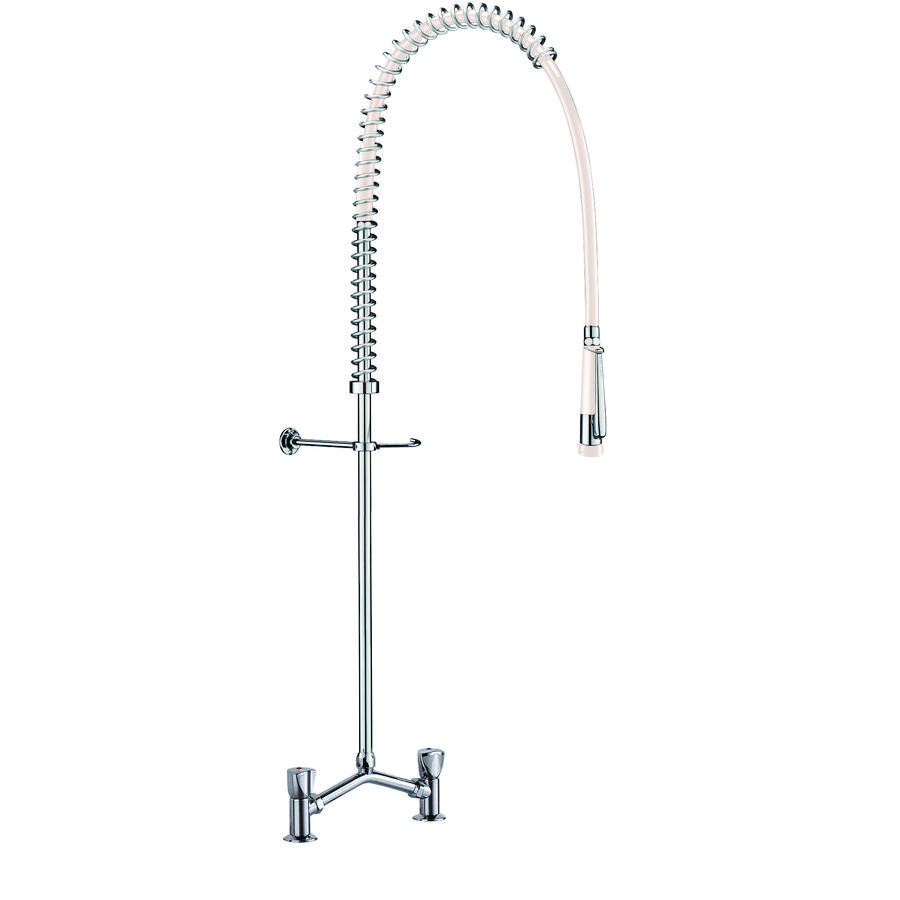 2-gats voorspoelmengkraan 150 + sproeier 433000 zonder krn