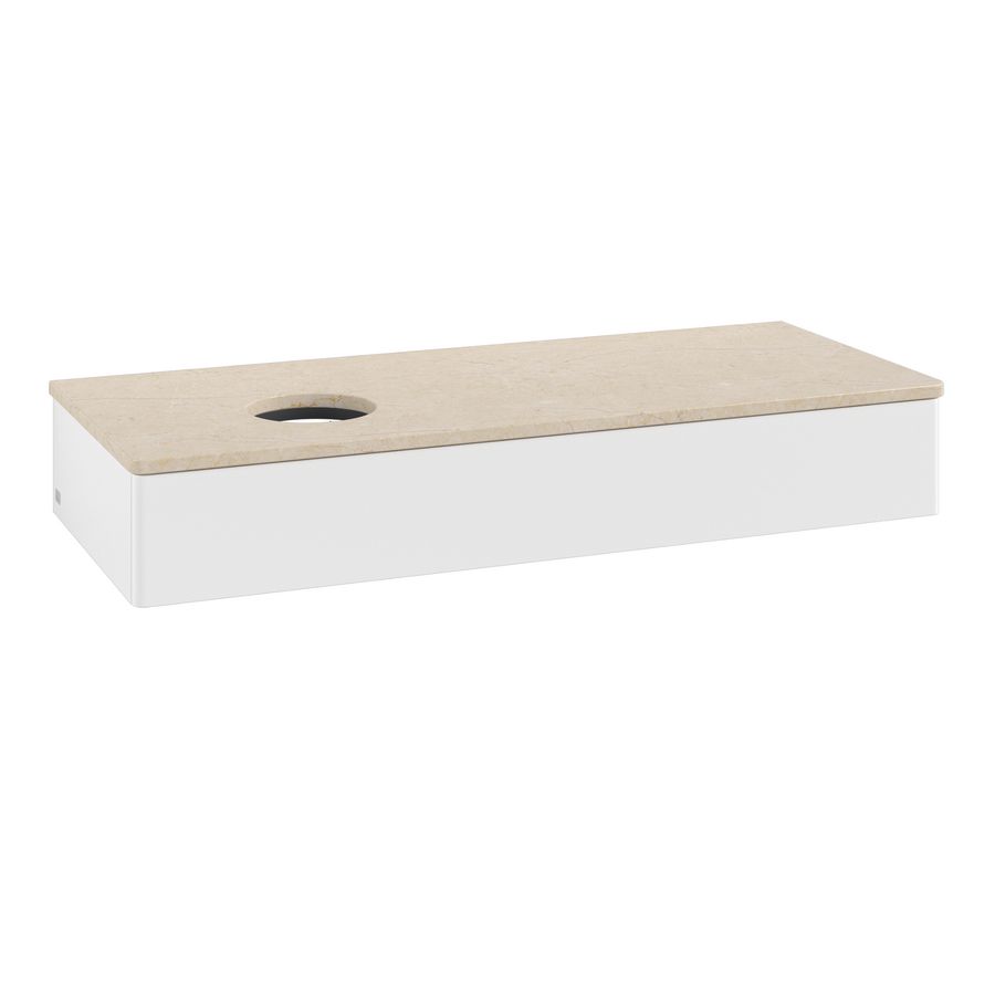 Wastafelonderkast Antao 1200x190x500mm White Matt Lacquer K11013MT
