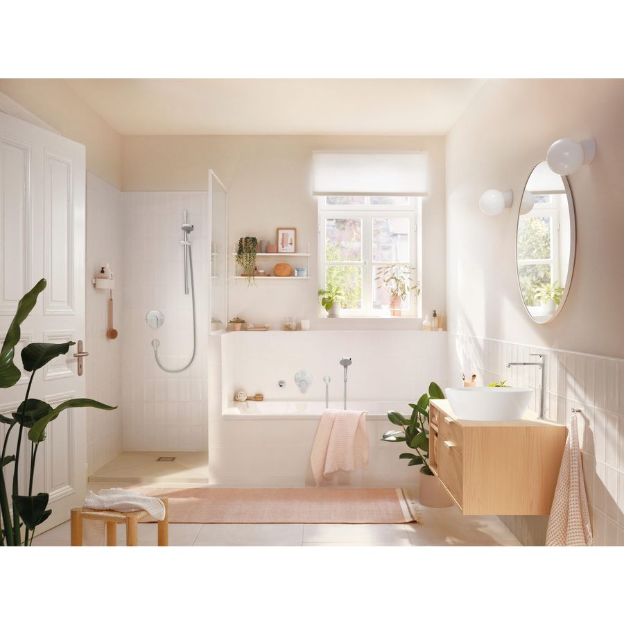 Rebris S 1-hendel badmengkraan inbouw voor iBox Universal chroom