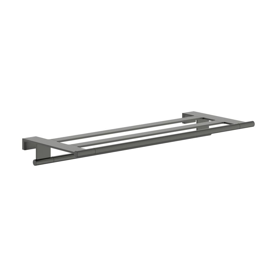 AddStoris S handdoekrek handdoekhouder Brushed Black Chrome