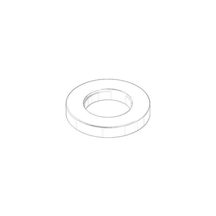 Rozet 60x9x35mm Platina gebors.