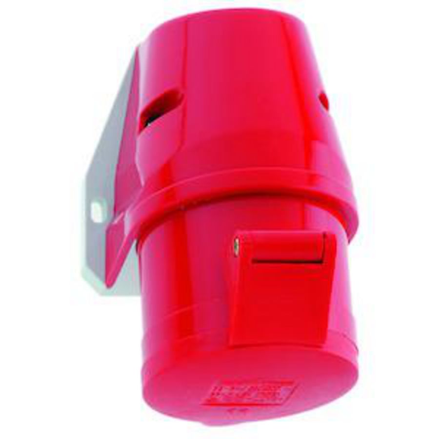 Wandcontactdoos 6h 16A 4P 400V IP44 QC Opb
