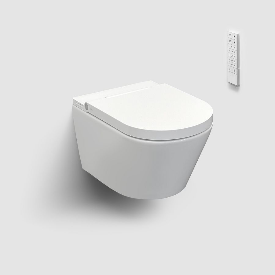 Douche-WC met turbo flush 57cm met toiletzitting