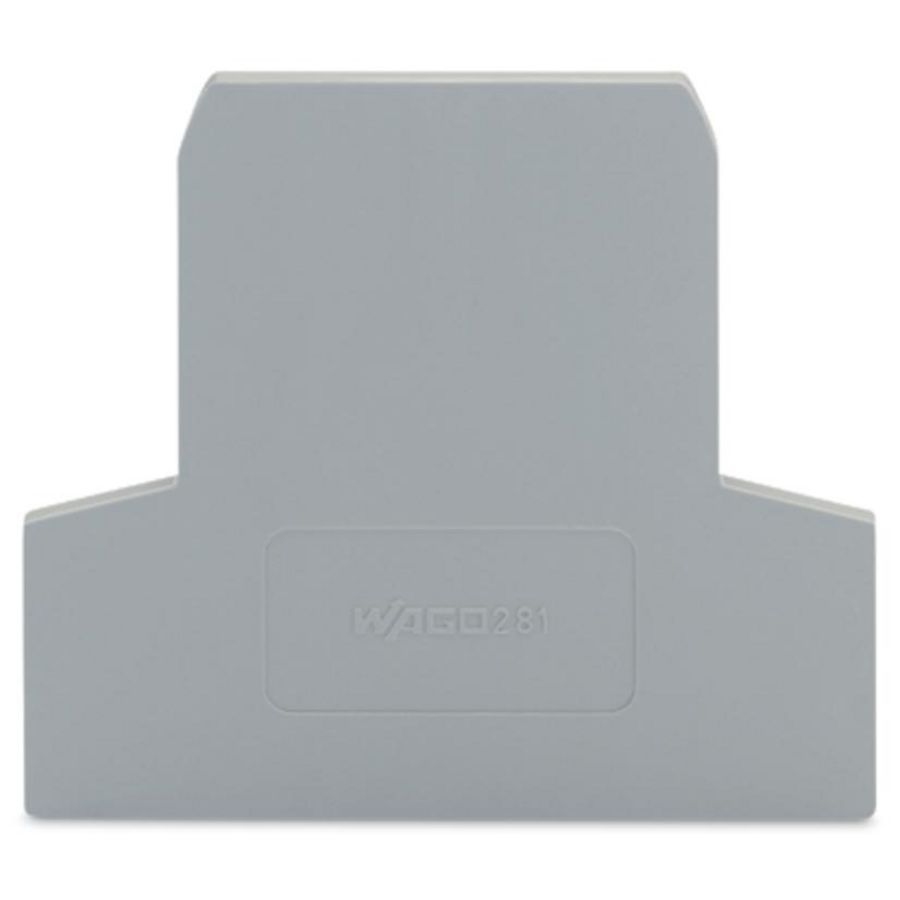 Afsluit-+tussenplaat 2,5mm grijs 281-311 VVE=25