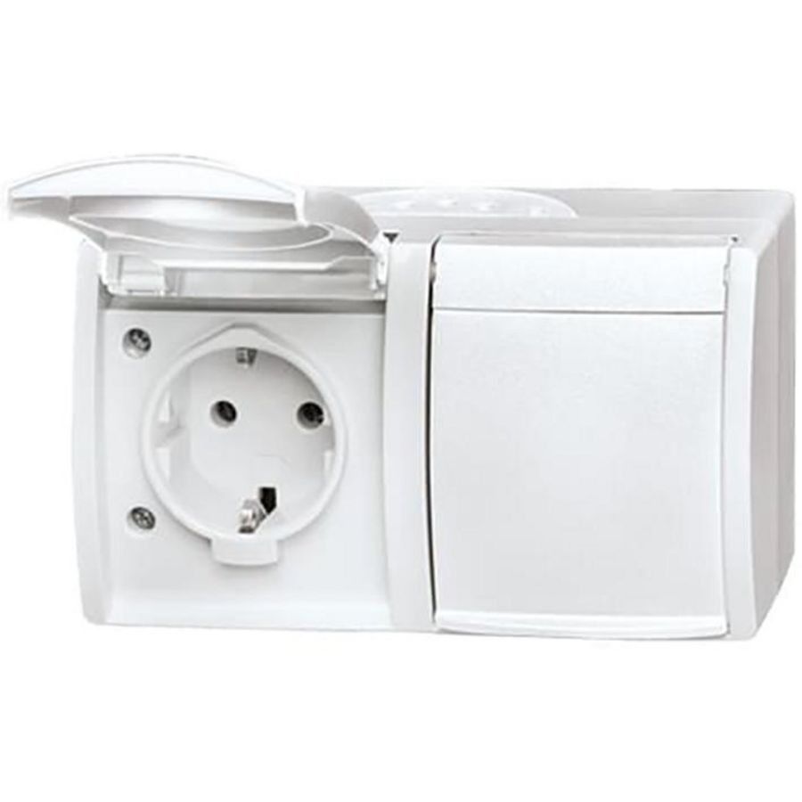 Wcd ra dubbel hor kd opb IP44 o-alpin (20/2 EW-54)