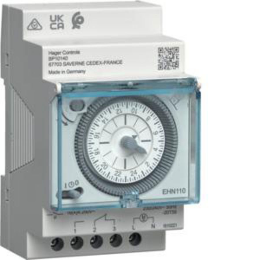 Programmaklok elektromechanisch dagprogramma 1 w 16A