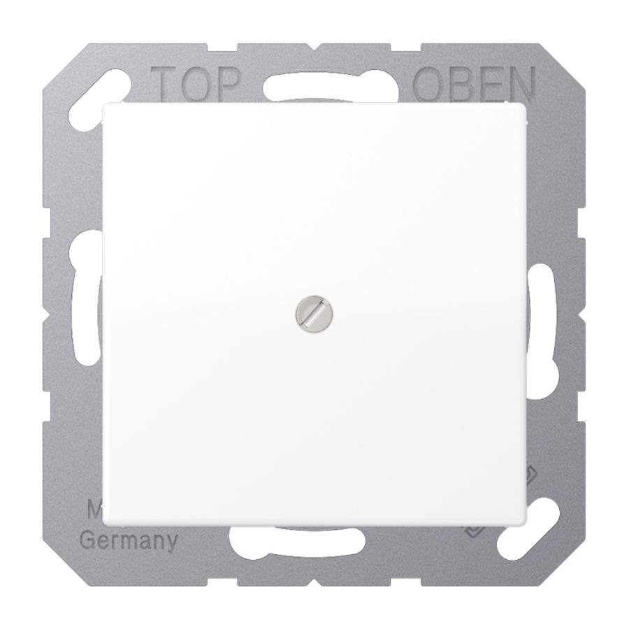 Centraalplaat A500 wit mat slag kabelinvoer