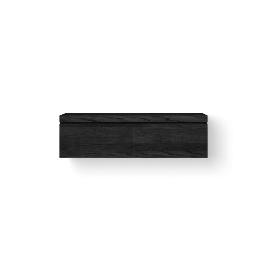 Wooden Drawer Box 140 cm eiken, black