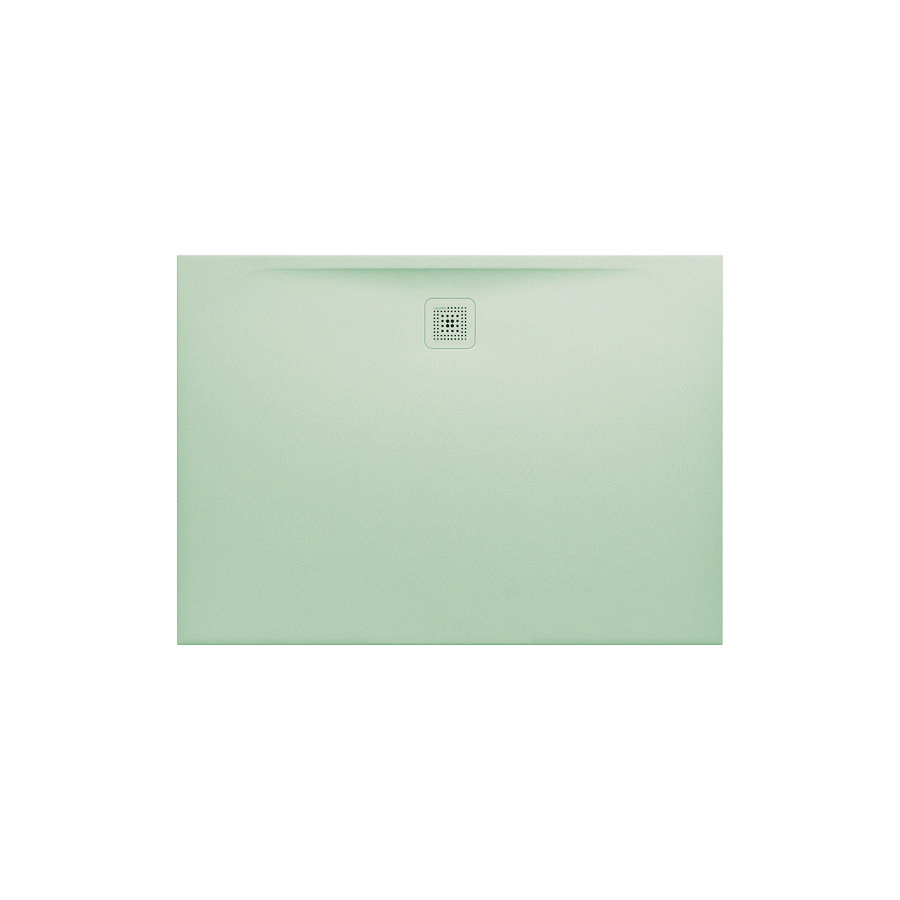 Douchevloer 1400x1000mm rechthoekig light grey Marbond composiet afvoer aan lange zijde