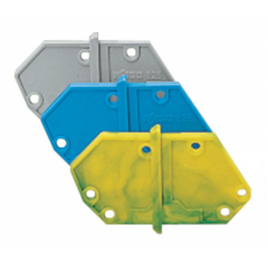 Afsluitplaat opklikbaar 1,5mm blauw 826-158/000-006 VVE=25