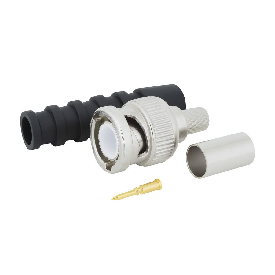 Zak a 100st. Connector kabeldeel Recht 6mm tule BNC 75 ohm