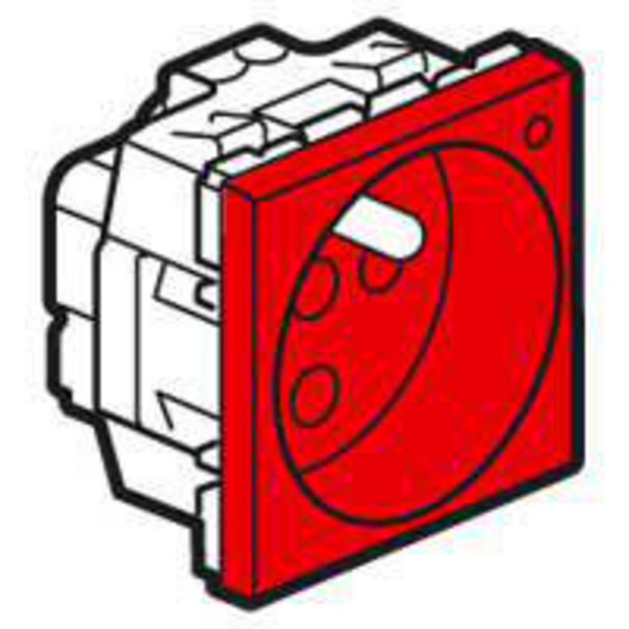 Wandcontactdoos + LED + posp. 1voudig penaarde Mosaic VVE=10