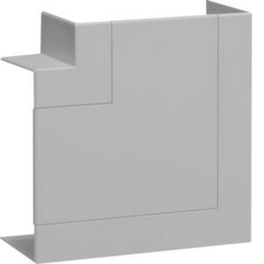 Vlakke hoek BR65 65x130mm halogeenvrij lichtgrijs