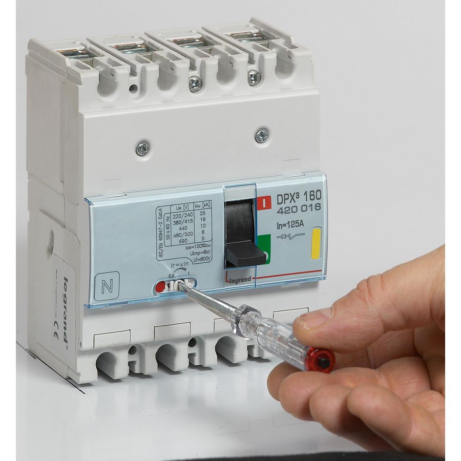 Vermogenschakelaar 160 Thermomagn. 125A 4-polig 16kA DPX3