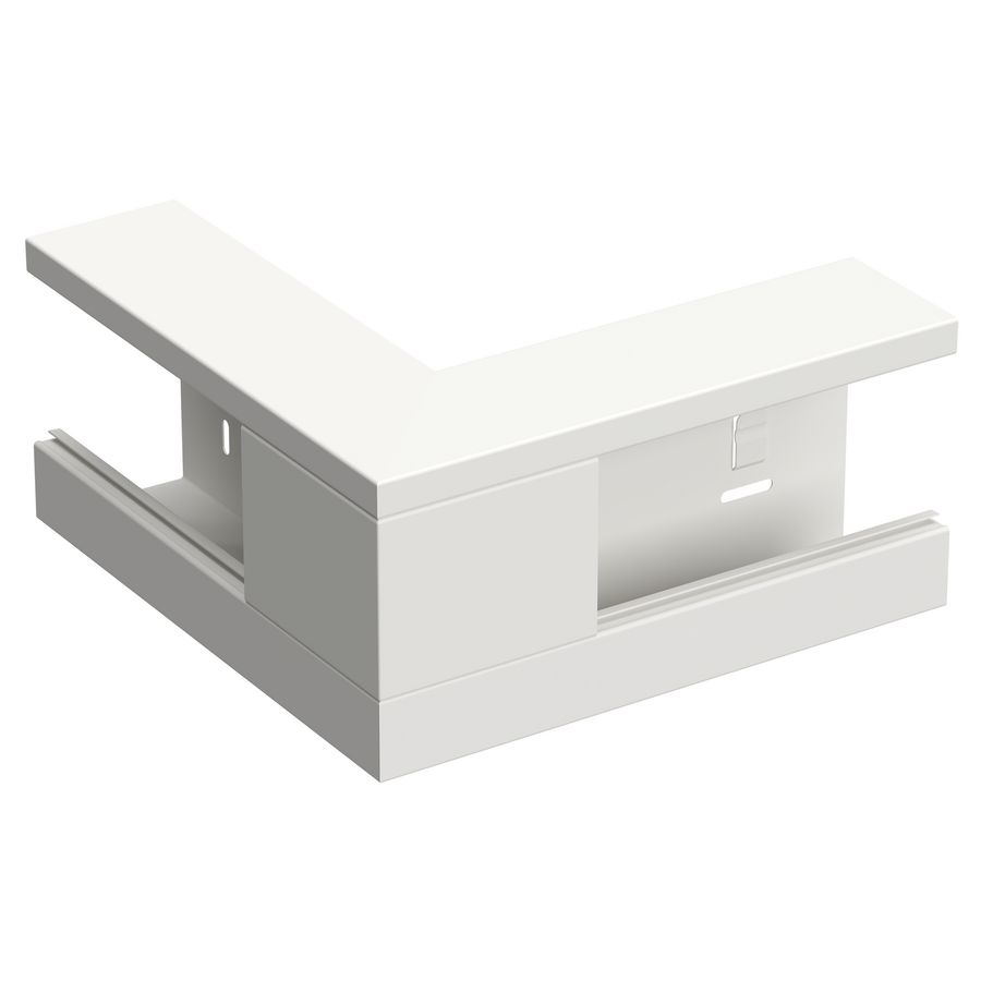 Buitenhoekstuk +D YH-130/72 WGX signaalwit RAL9003