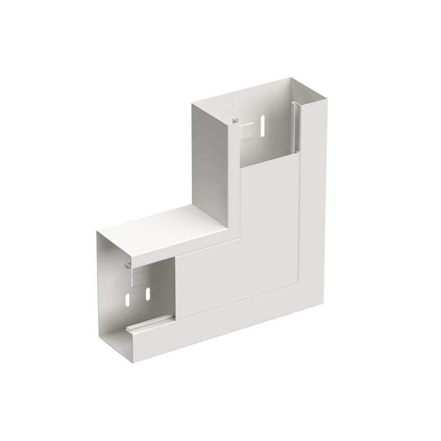 Verticaal hoekstuk wandgoot +D LSU-130/72 WGX signaalwit RAL9003