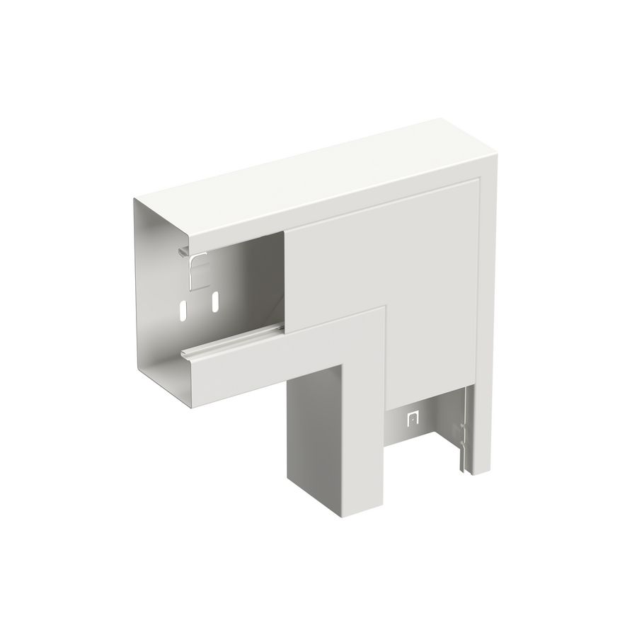 Verticaal hoekstuk wandgoot +D LSN-130/72 WGX signaalwit RAL9003