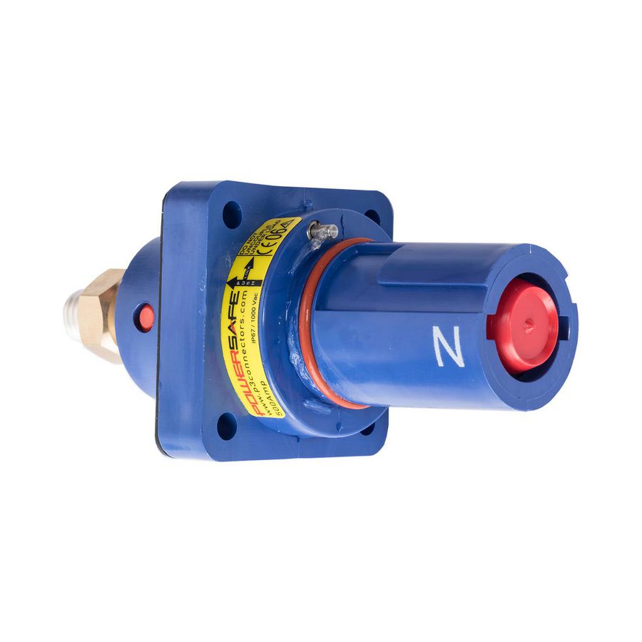 Powersafe Panel Drain 500A N blauw T5 eind M12