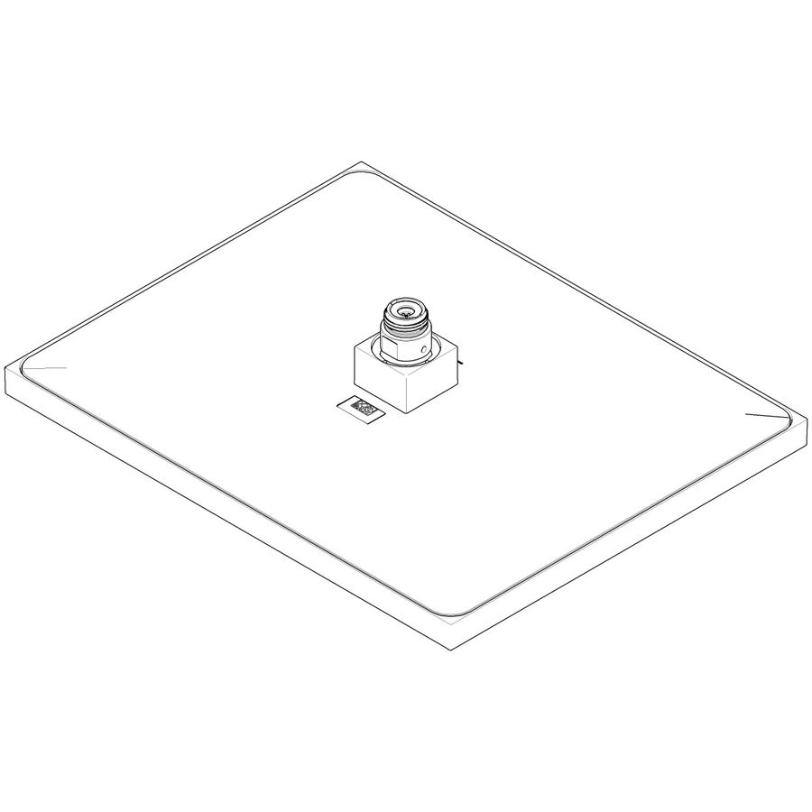 Regendouche hig 300x240mm chr 04120506310-00