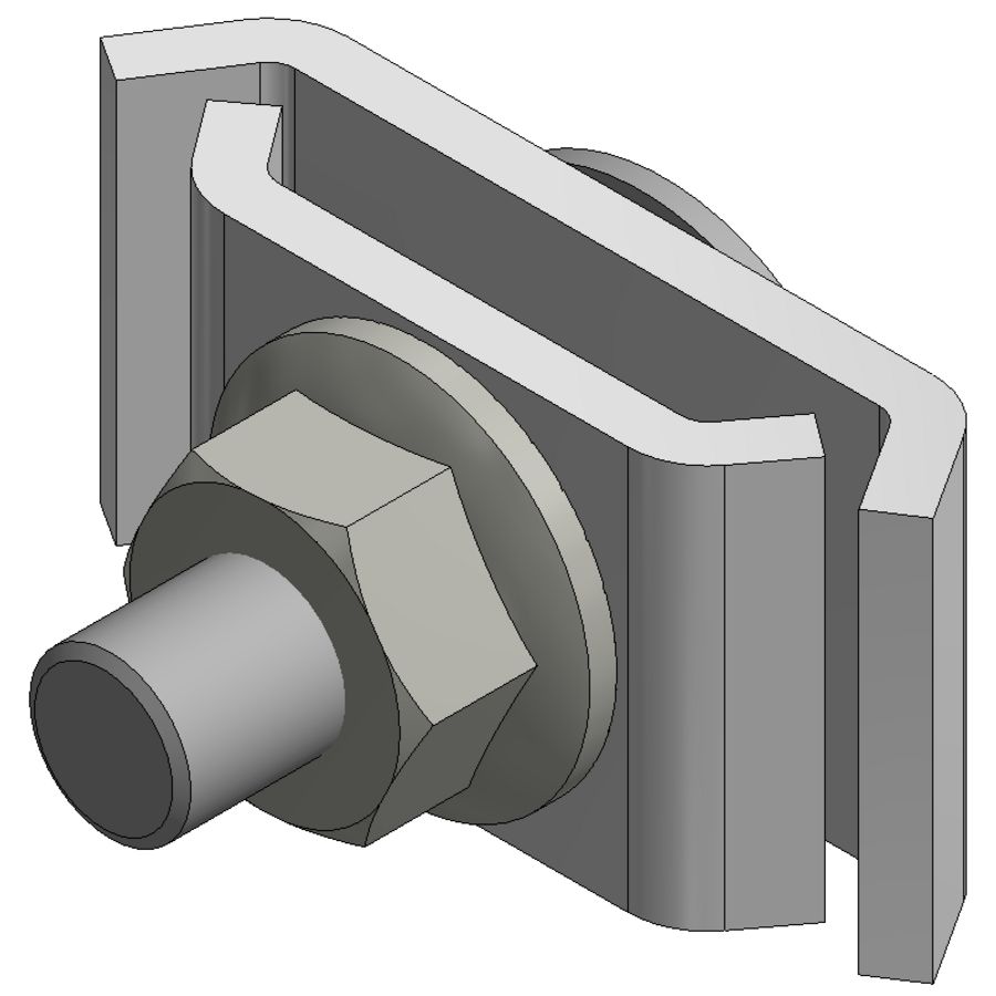 Koppelklem draadgoot 760201 verzinkt