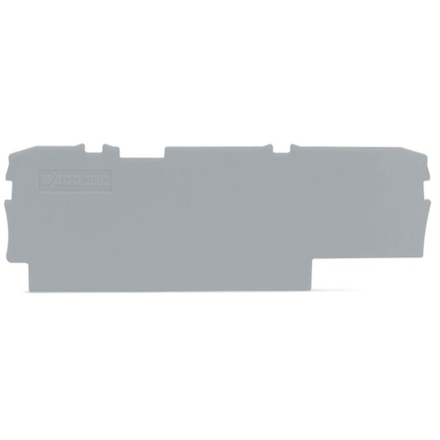 Afsluitplaat 1 mm dik grijs 2002-1591 VVE=25