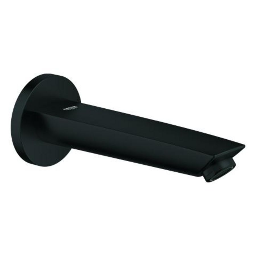 Eurosmart baduitloop 1/2" sprong 171mm Matte Black (mat zwart) (prof)