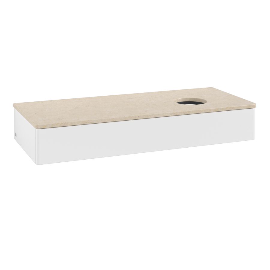 Wastafelonderkast Antao 1200x190x500mm White Matt Lacquer K12013MT