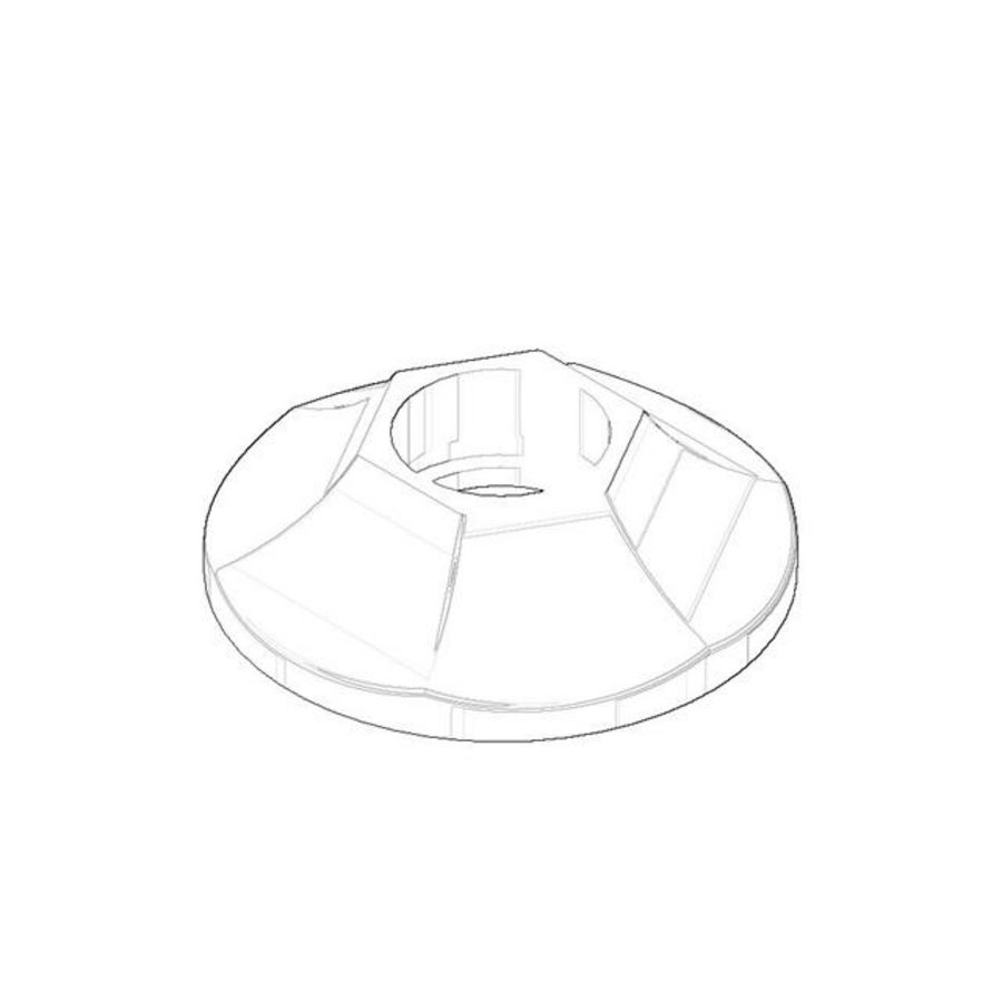 Rozet 60,6x17,3mm Messing (23kt Goud)