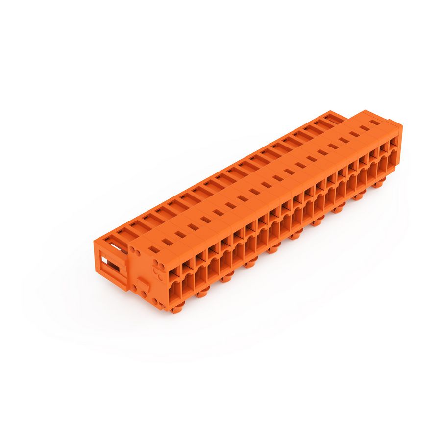 1-draads male steker 1,5mm² oranje 734-350/018-000 VVE=25