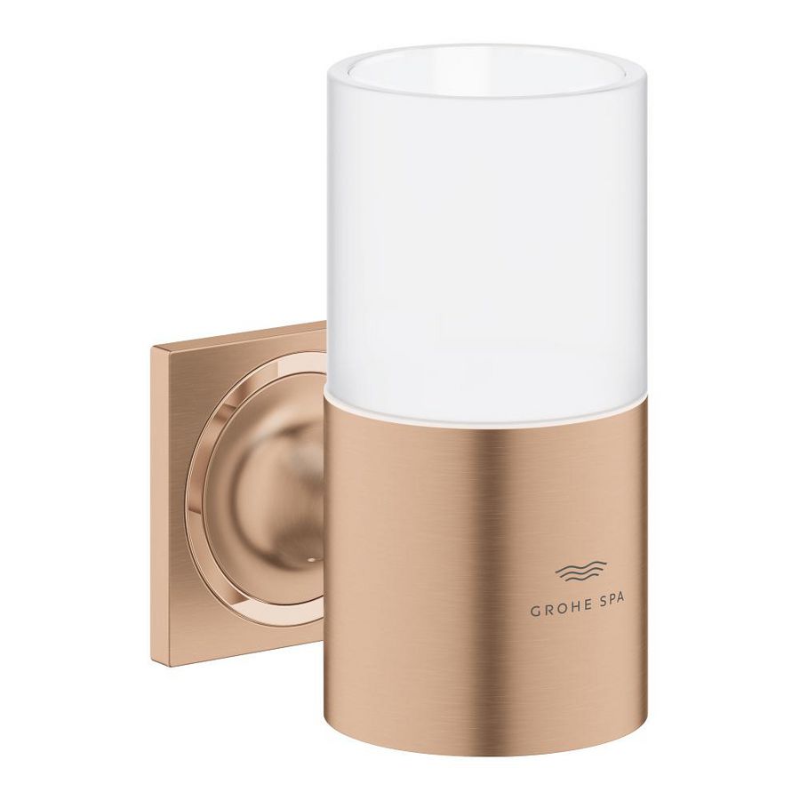 Allure houder (voor zeepdispenser & glas) 40278DL1 warm sunset geborsteld (mat bronskleurig) (Spa colors coll.)