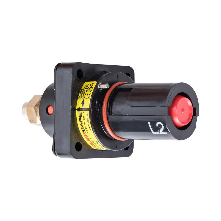 Powersafe Panel Drain 500A L2 zwart T5 eind M12