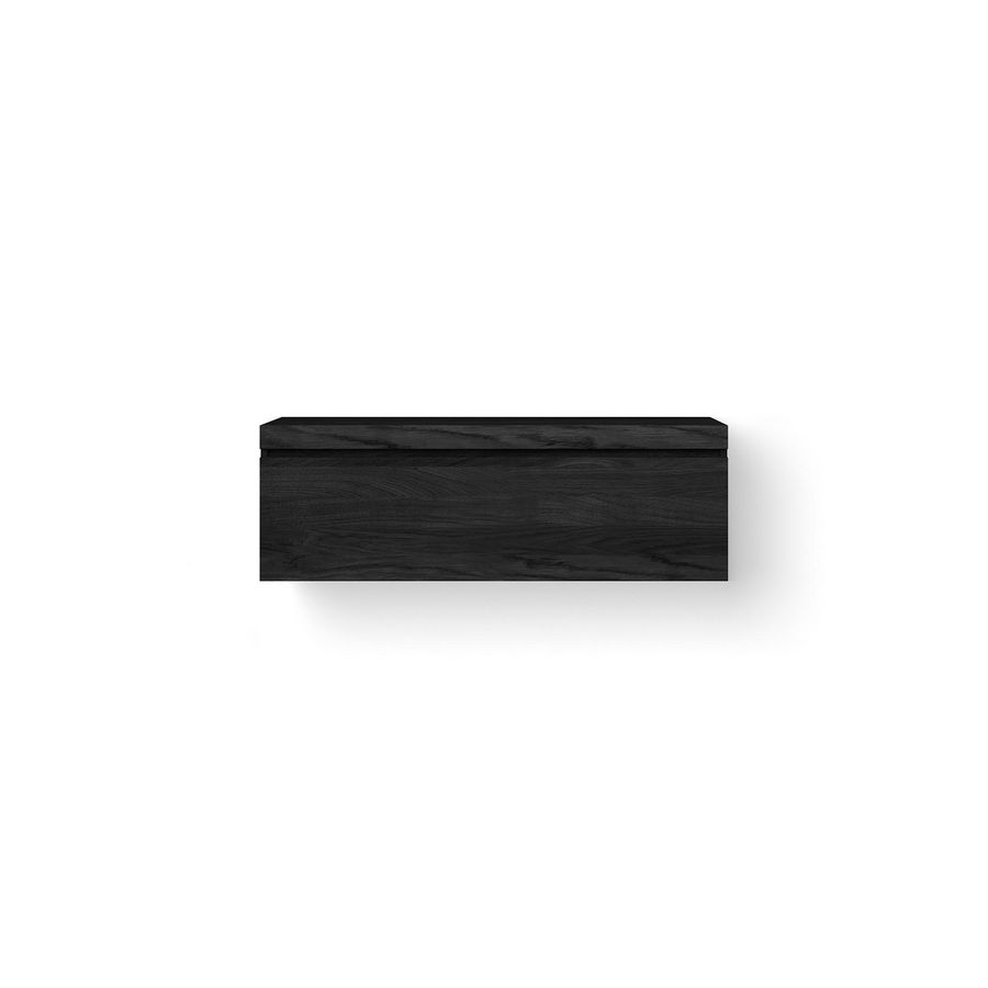 Wooden Drawer Box 120 cm eiken, black