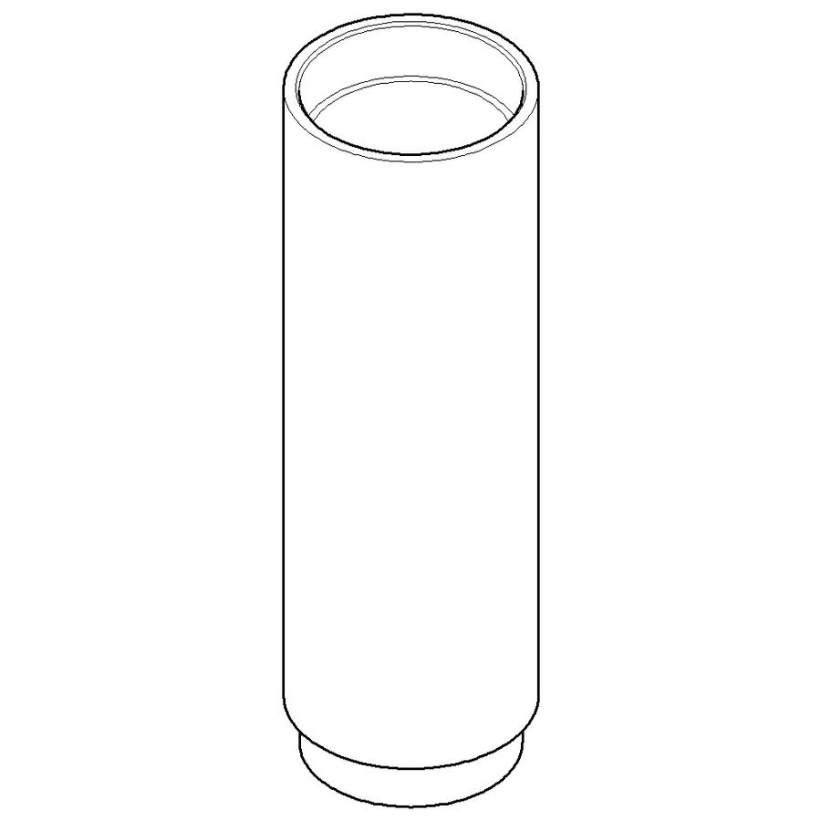 Huls 39,5x124mm Champagne gebors. (22kt Goud)