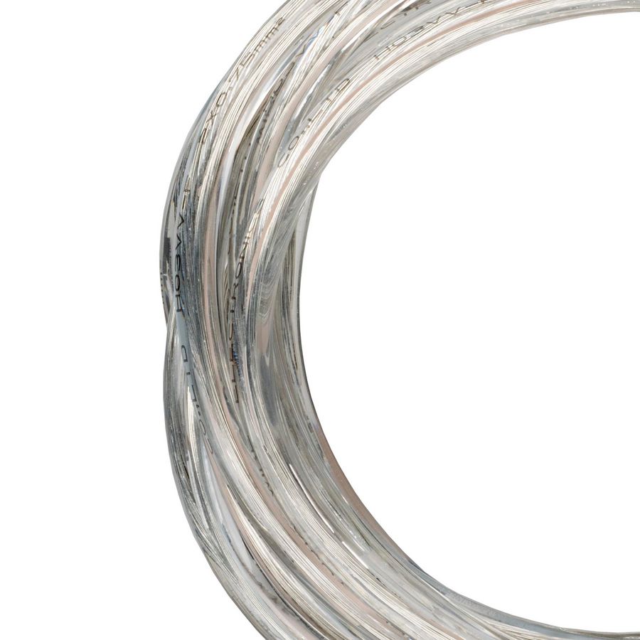 PVC Kabel L=3m. 2x0.75mm² rond transparant