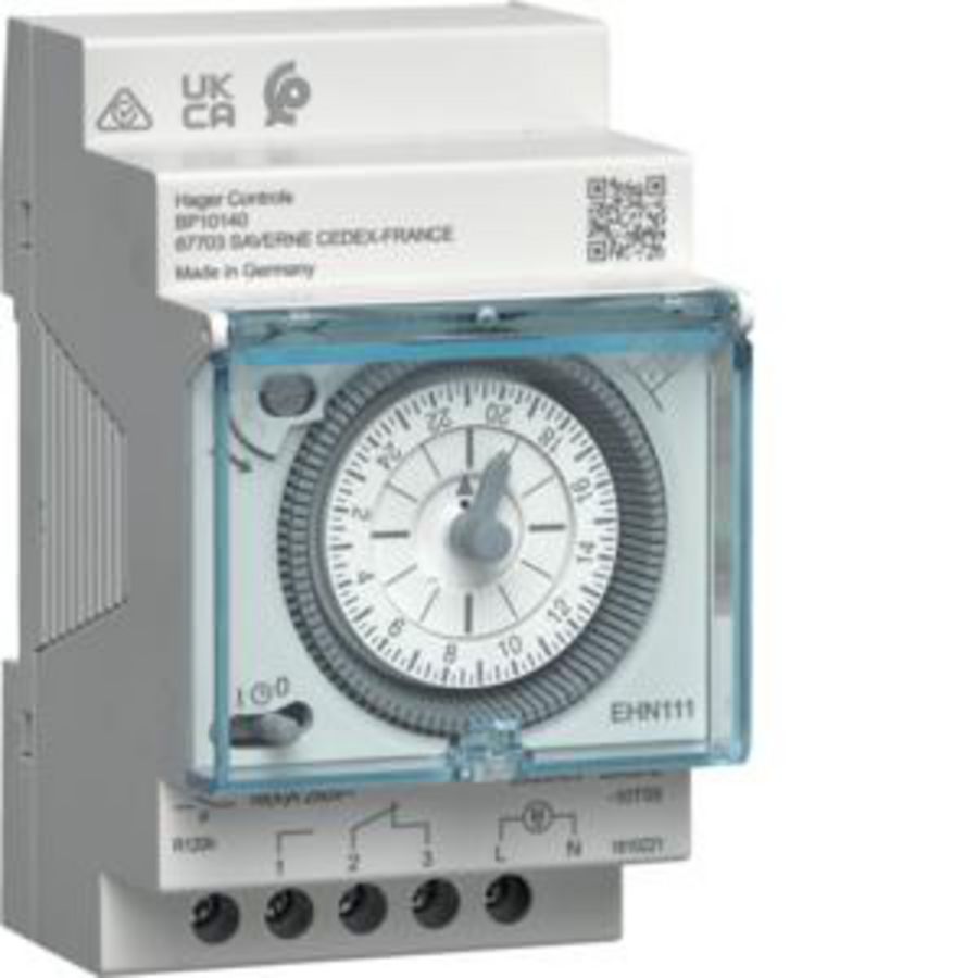 Programmaklok elektromechanisch dagprogramma+gangreserve 1w