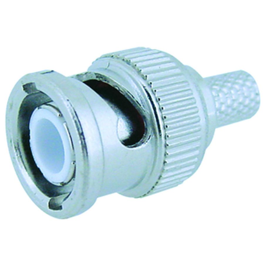 Zak a 100st. Connector kabeldeel Recht krimp 6mm BNC 75 ohm
