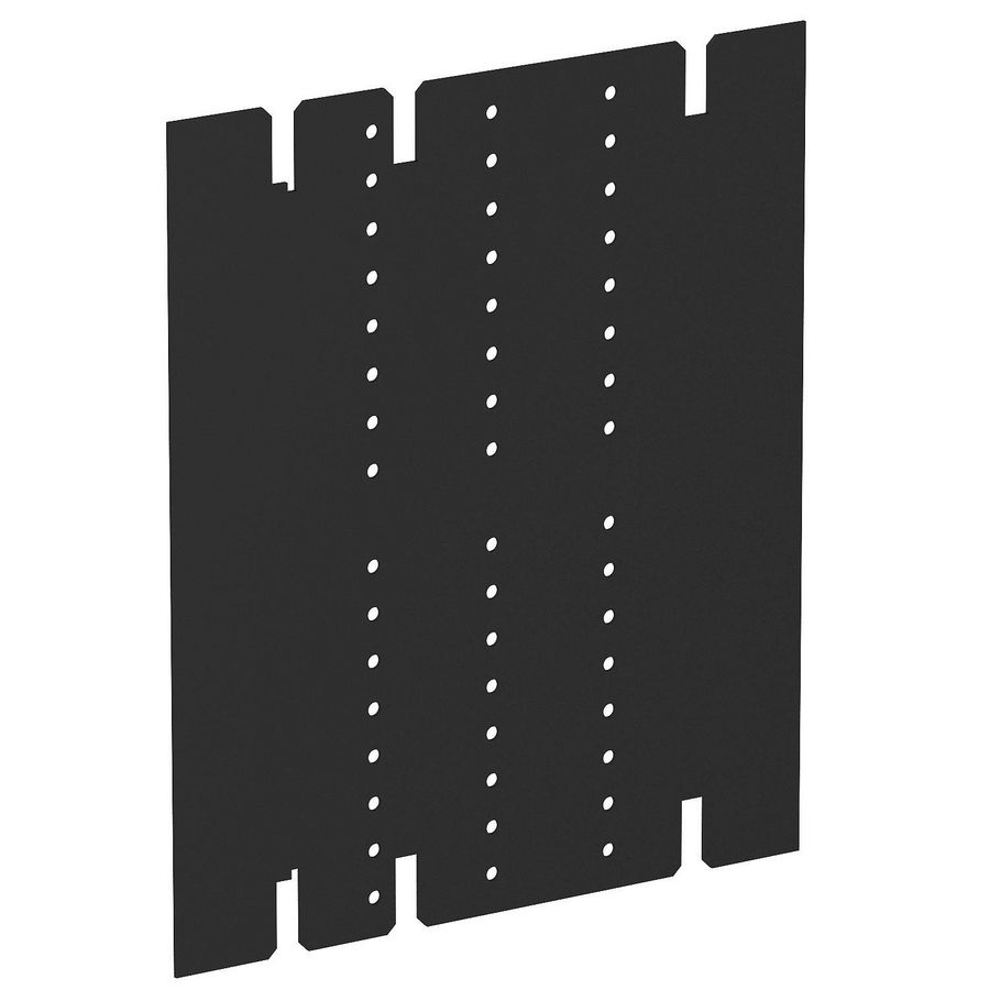 Scheidingsschot met lucht polyvinylchlorid zwart 9011